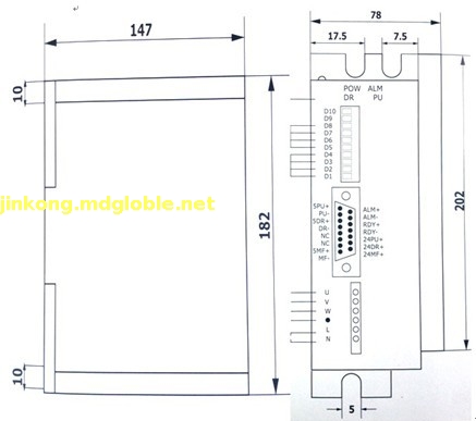 三相混合式数字步进电机驱动器